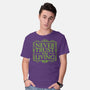 Never Trust Living-Mens-Basic-Tee-teesgeex