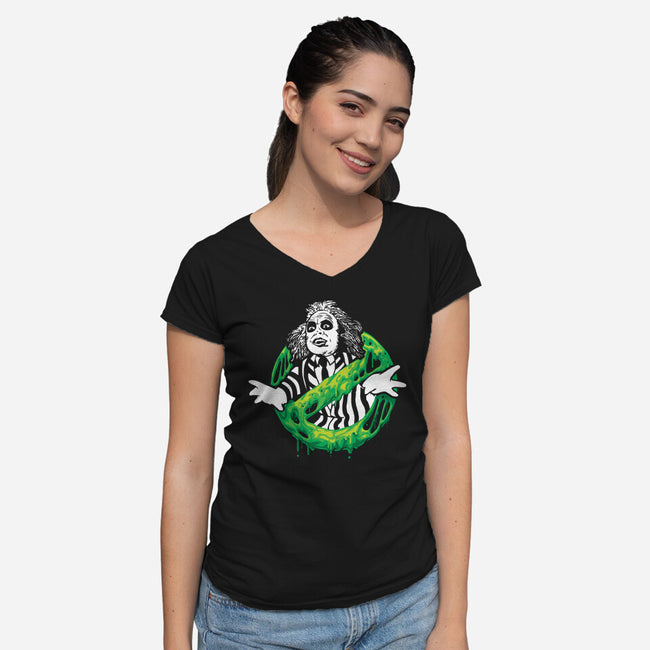 Say My Name-Womens-V-Neck-Tee-dalethesk8er