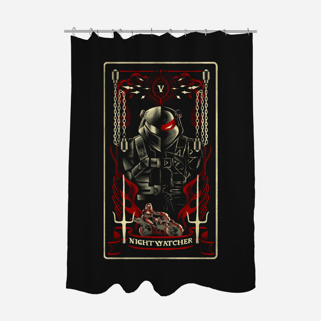 Nightwatcher Tarot Card-None-Polyester-Shower Curtain-naomori