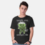 BJ Badness level-Mens-Basic-Tee-paulagarcia