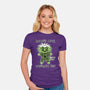 BJ Badness level-Womens-Fitted-Tee-paulagarcia