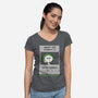 Bio Exorcist Consultancy-Womens-V-Neck-Tee-Melonseta