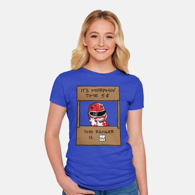 Ranger Help-Womens-Fitted-Tee-Barbadifuoco