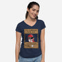 Ranger Help-Womens-V-Neck-Tee-Barbadifuoco