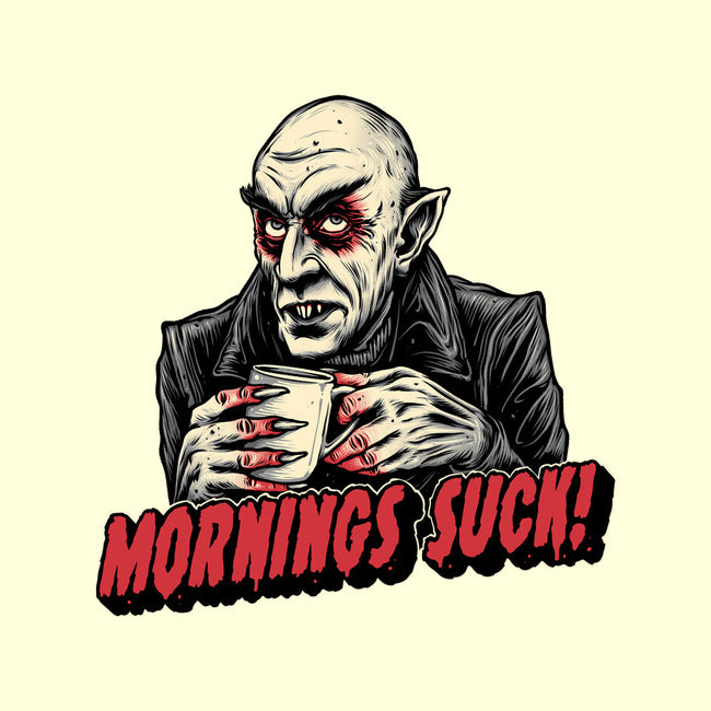 Mornings Are Sucky-None-Glossy-Sticker-glitchygorilla