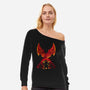 Blades Of Chaos-Womens-Off Shoulder-Sweatshirt-dandingeroz