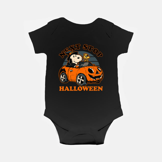 Spooky Beagle Car-Baby-Basic-Onesie-Studio Mootant