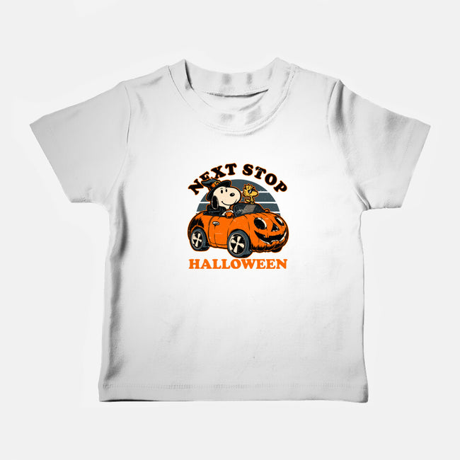 Spooky Beagle Car-Baby-Basic-Tee-Studio Mootant