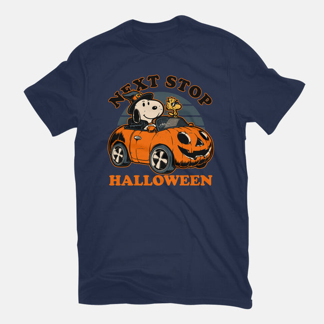 Spooky Beagle Car-Mens-Premium-Tee-Studio Mootant