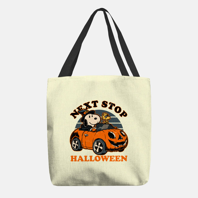 Spooky Beagle Car-None-Basic Tote-Bag-Studio Mootant