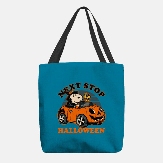 Spooky Beagle Car-None-Basic Tote-Bag-Studio Mootant