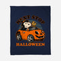 Spooky Beagle Car-None-Fleece-Blanket-Studio Mootant