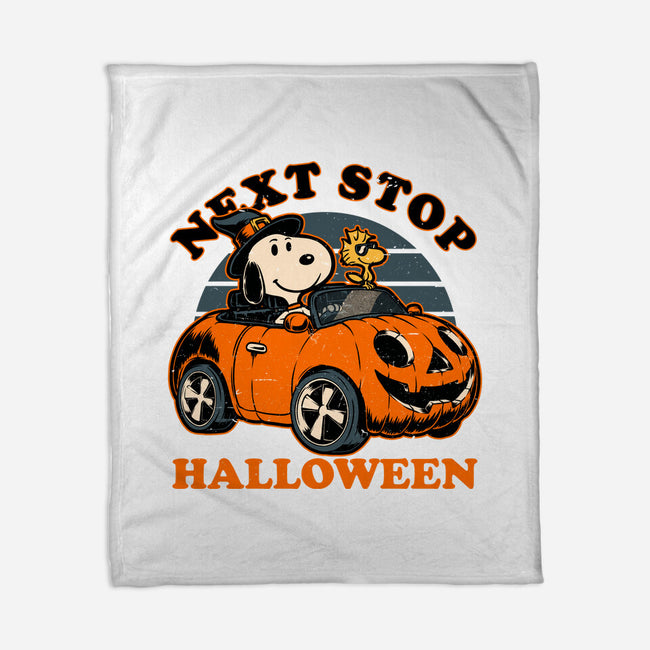 Spooky Beagle Car-None-Fleece-Blanket-Studio Mootant