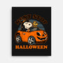 Spooky Beagle Car-None-Stretched-Canvas-Studio Mootant