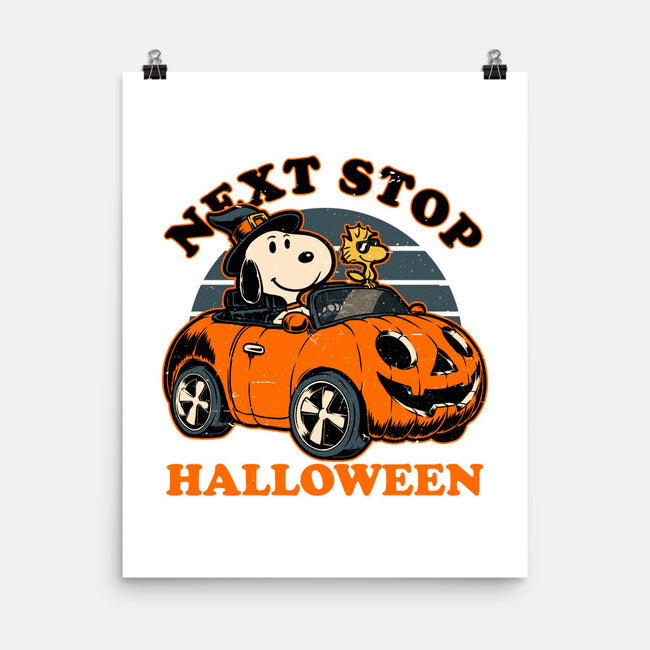 Spooky Beagle Car-None-Matte-Poster-Studio Mootant