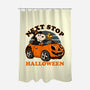 Spooky Beagle Car-None-Polyester-Shower Curtain-Studio Mootant