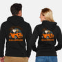 Spooky Beagle Car-Unisex-Zip-Up-Sweatshirt-Studio Mootant