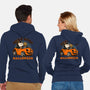 Spooky Beagle Car-Unisex-Zip-Up-Sweatshirt-Studio Mootant