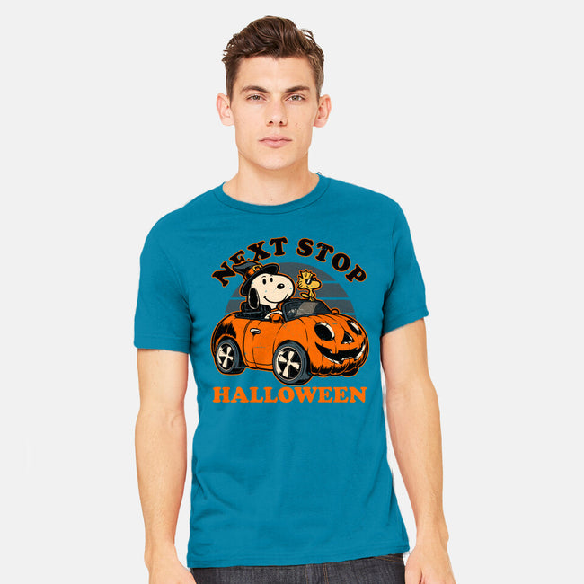 Spooky Beagle Car-Mens-Heavyweight-Tee-Studio Mootant