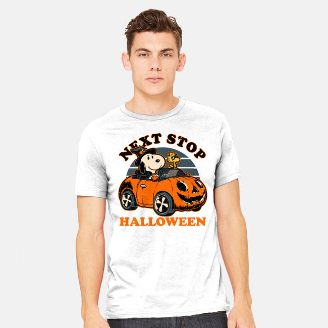 Spooky Beagle Car-Mens-Heavyweight-Tee-Studio Mootant