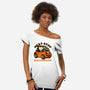 Spooky Beagle Car-Womens-Off Shoulder-Tee-Studio Mootant