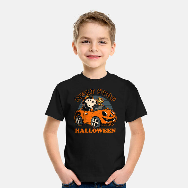 Spooky Beagle Car-Youth-Basic-Tee-Studio Mootant