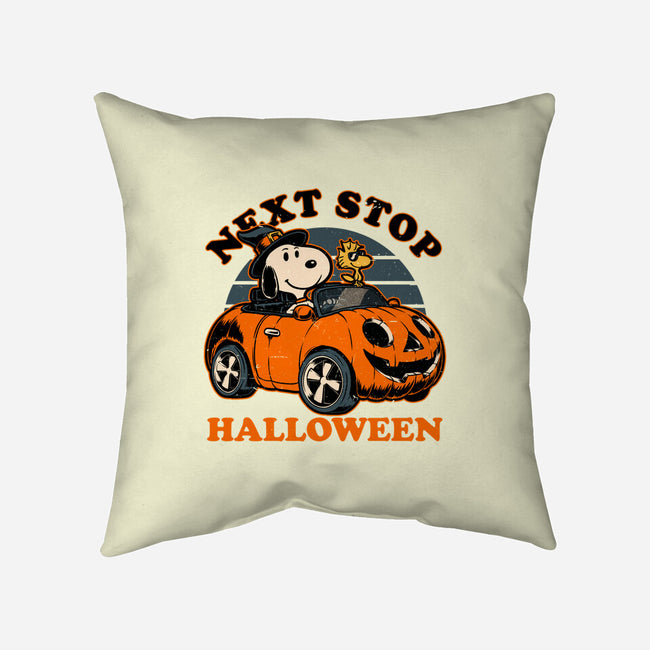 Spooky Beagle Car-None-Removable Cover w Insert-Throw Pillow-Studio Mootant