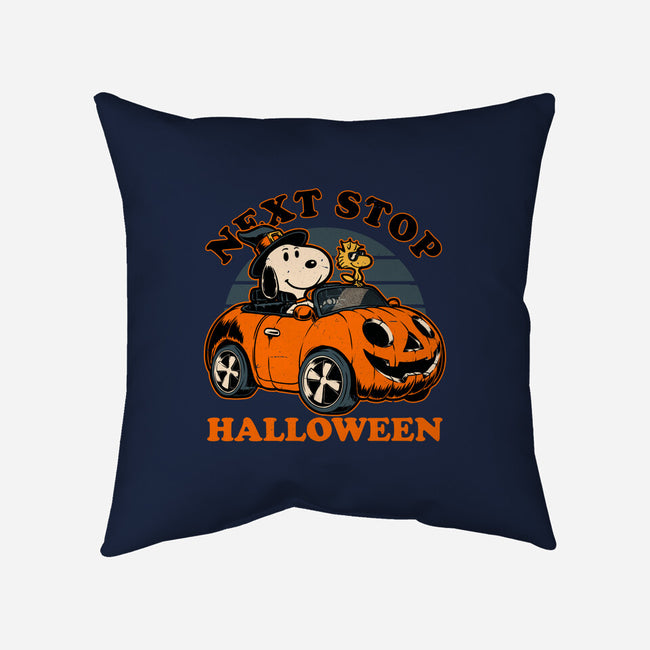 Spooky Beagle Car-None-Removable Cover w Insert-Throw Pillow-Studio Mootant