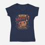 Curse Free Fest-Womens-V-Neck-Tee-teesgeex