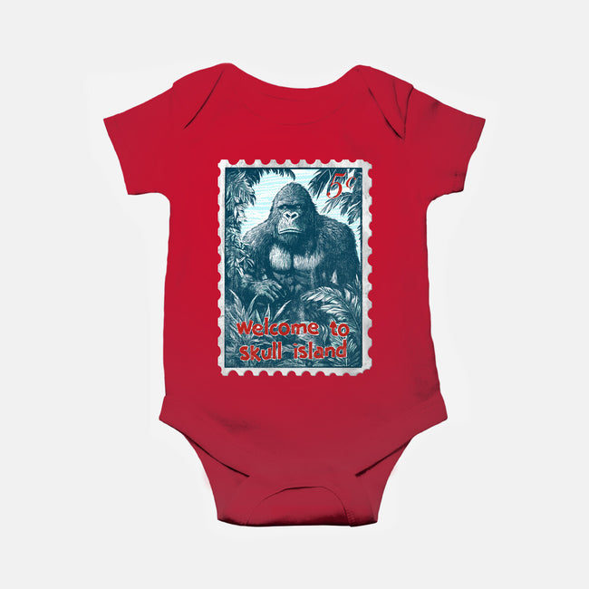 Welcome To Skull Island-Baby-Basic-Onesie-kharmazero