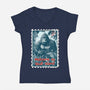 Welcome To Skull Island-Womens-V-Neck-Tee-kharmazero