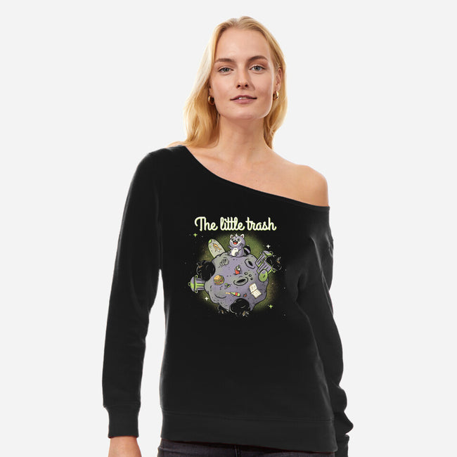 The Little Trash-Womens-Off Shoulder-Sweatshirt-Freecheese