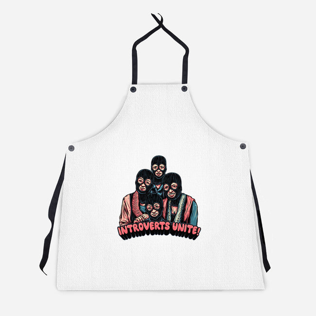 Introverts Unite-Unisex-Kitchen-Apron-glitchygorilla