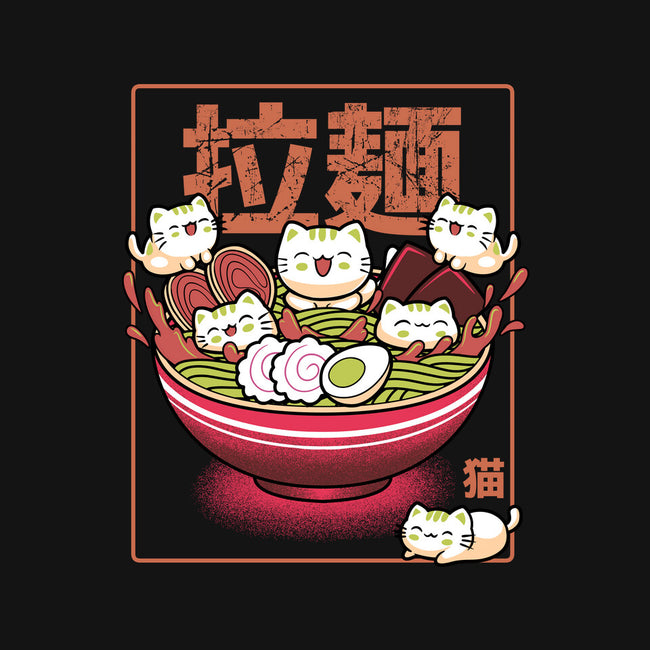 Neko And Ramen-None-Removable Cover w Insert-Throw Pillow-Astrobot Invention