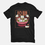 Neko And Ramen-Womens-Fitted-Tee-Astrobot Invention