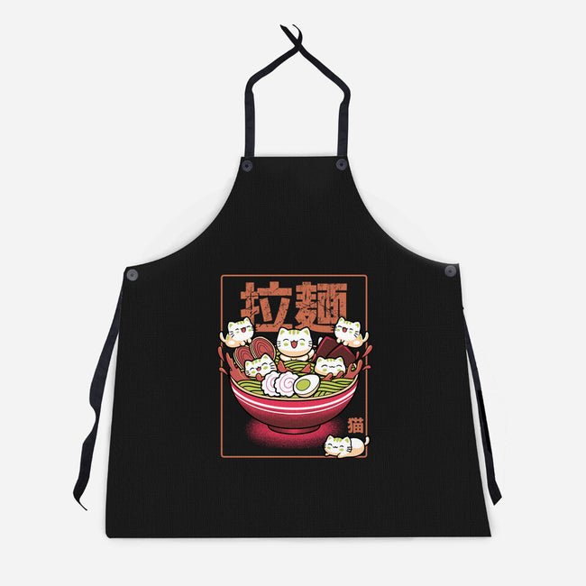 Neko And Ramen-Unisex-Kitchen-Apron-Astrobot Invention