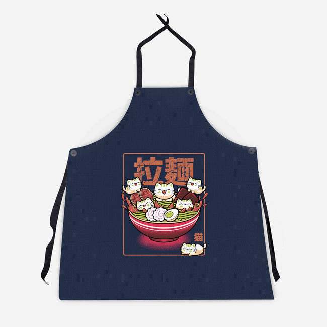 Neko And Ramen-Unisex-Kitchen-Apron-Astrobot Invention