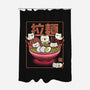 Neko And Ramen-None-Polyester-Shower Curtain-Astrobot Invention