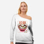 Neko And Ramen-Womens-Off Shoulder-Sweatshirt-Astrobot Invention