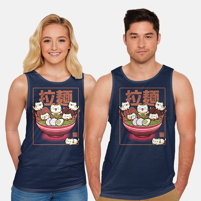 Neko And Ramen-Unisex-Basic-Tank-Astrobot Invention