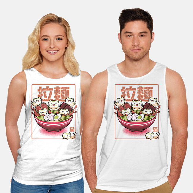 Neko And Ramen-Unisex-Basic-Tank-Astrobot Invention