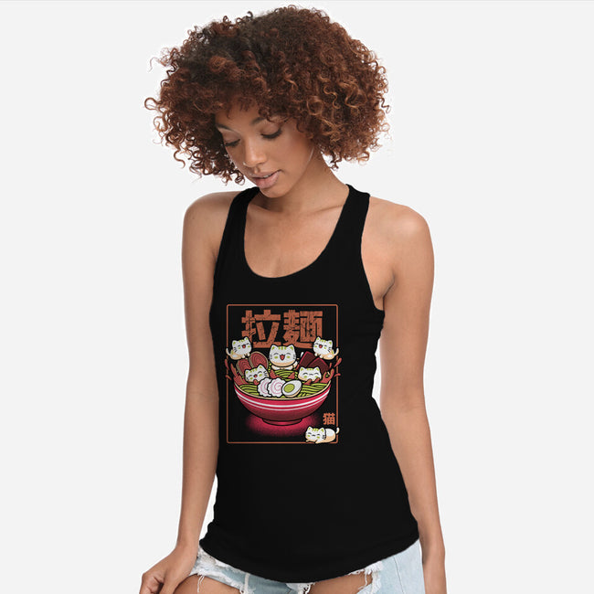 Neko And Ramen-Womens-Racerback-Tank-Astrobot Invention