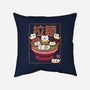 Neko And Ramen-None-Removable Cover w Insert-Throw Pillow-Astrobot Invention