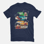 Eat Sleep Fight Repeat-Mens-Basic-Tee-turborat14