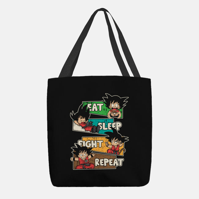 Eat Sleep Fight Repeat-None-Basic Tote-Bag-turborat14