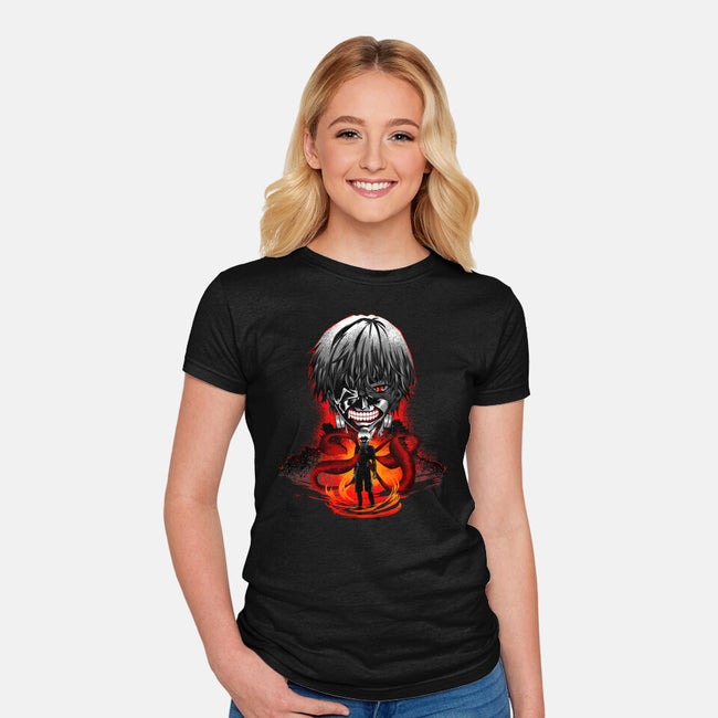 One-Eyed King-Womens-Fitted-Tee-hypertwenty