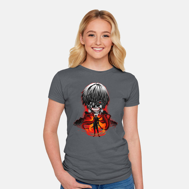 One-Eyed King-Womens-Fitted-Tee-hypertwenty