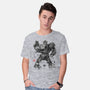 Yellow Bumble Sumi-e-Mens-Basic-Tee-DrMonekers