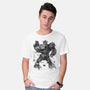 Yellow Bumble Sumi-e-Mens-Basic-Tee-DrMonekers