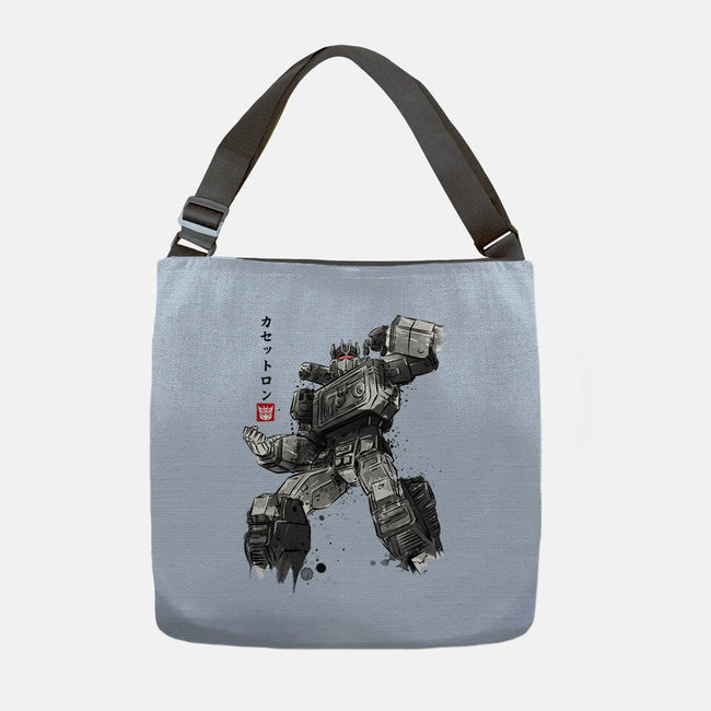 Microcassette Recorder Sumi-e-None-Adjustable Tote-Bag-DrMonekers